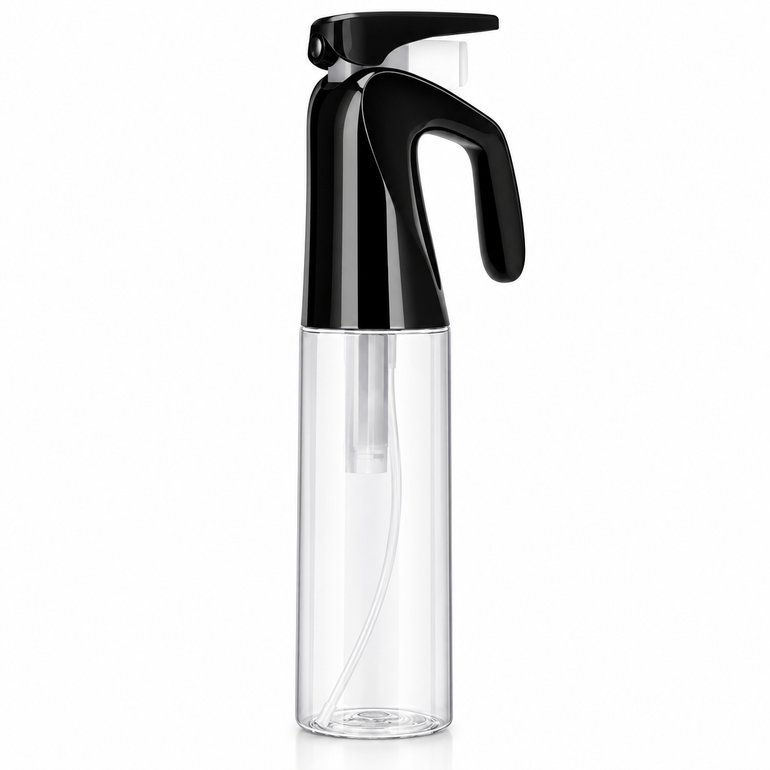 Thumb Mist Water Spray 300ml clear bottle with black ergonomic thumb-operated sprayer
