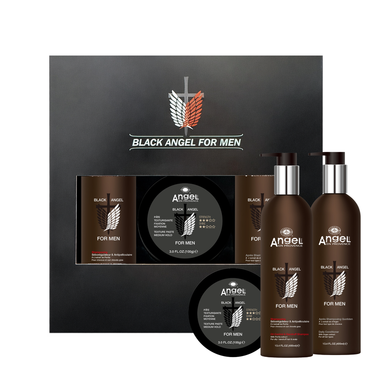 Black Angel For Men Oil Control + Dandruff Trio Pack
