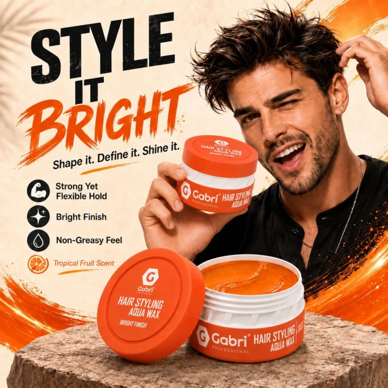 Gabri-Professional Hair Styling Wax Bright Finish 150ml