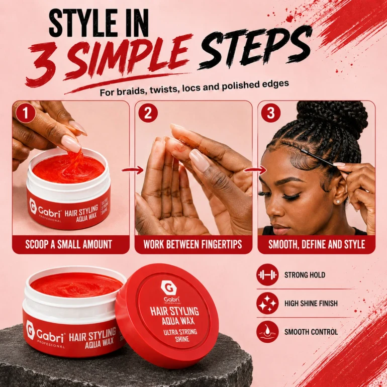 Gabri-Professional Hair Styling Aqua Wax Ultra Strong Shine 150ml