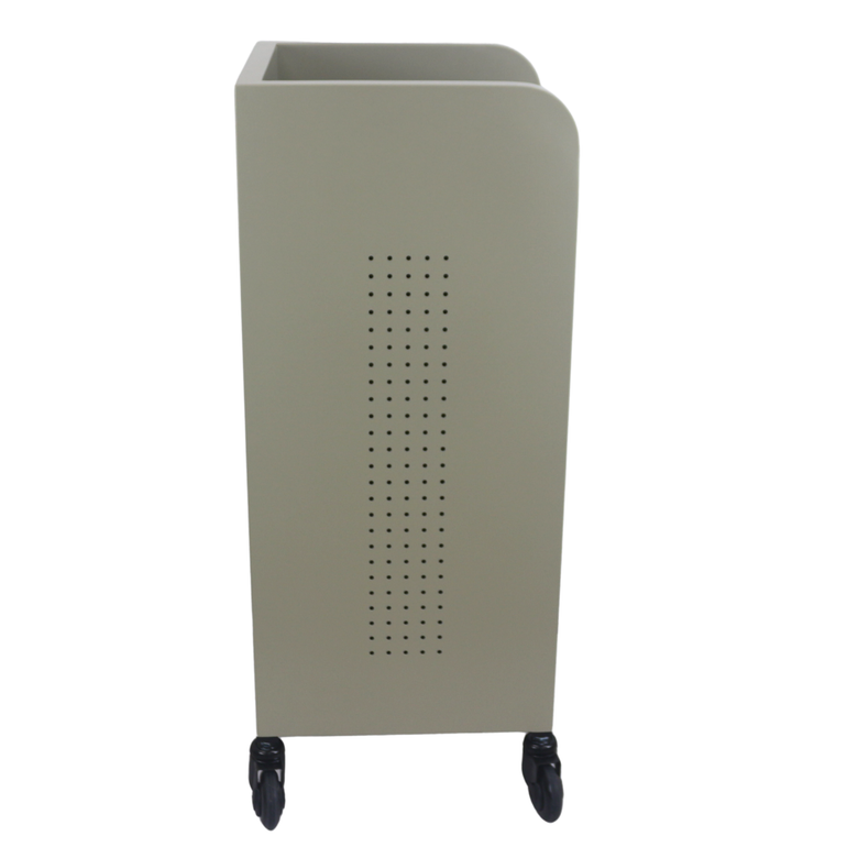 Fusion Oyster 4 Drawer Hairdressing Beauty Trolley - Black - Click'n Clean Castor Wheels