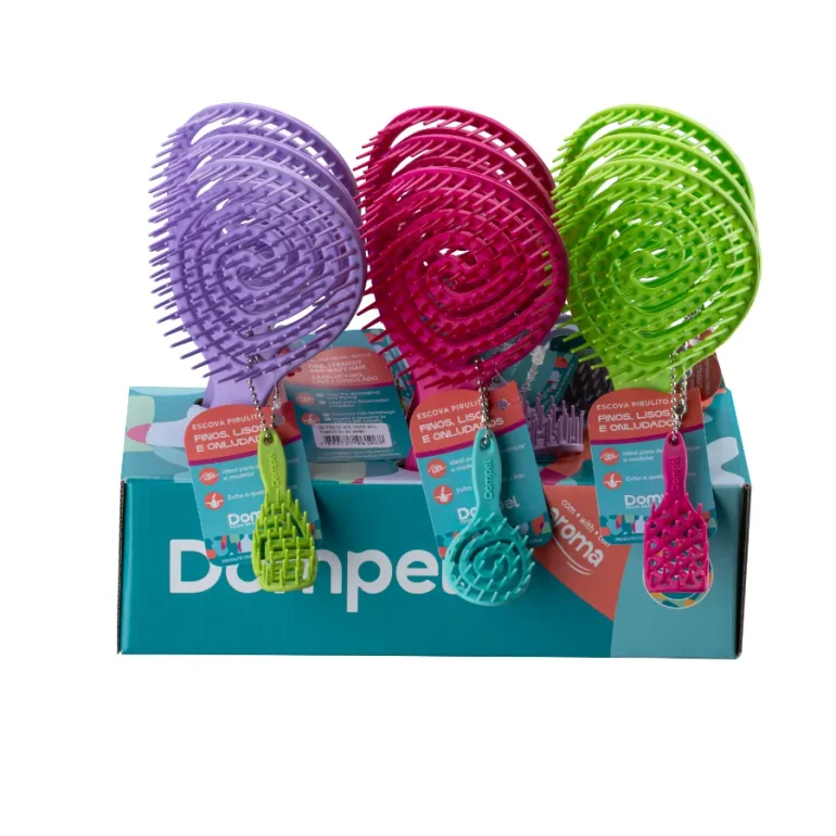 Lollipop 9pc Scented Hair Brush Box Set + Free Mini Brush Key Ring