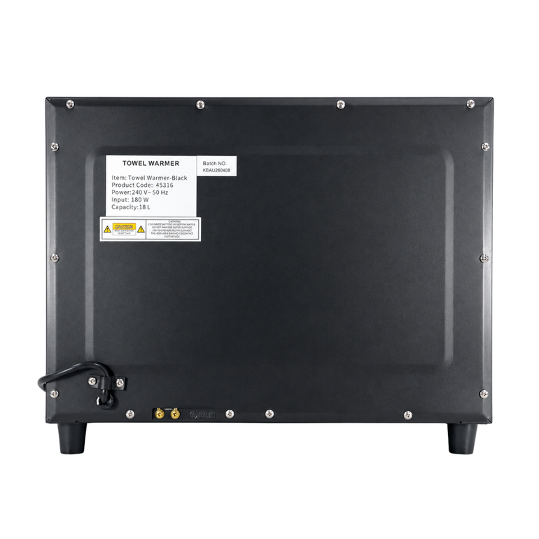 Single Black Towel Warmer