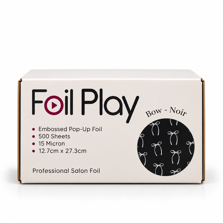 Foil Play Bow-Noir Professional Salon Foil – 500 Sheets