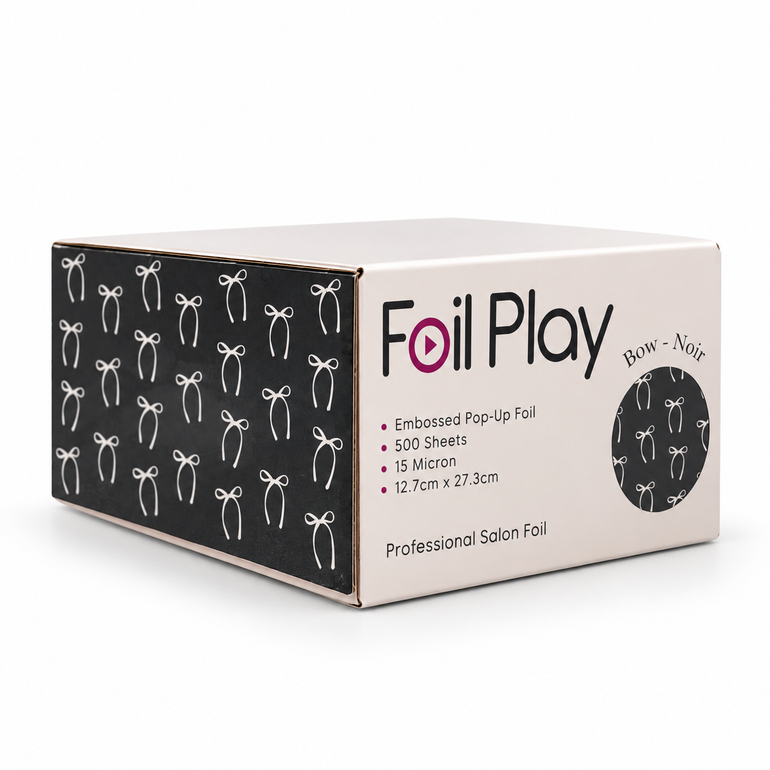 Foil Play Bow-Noir Professional Salon Foil – 500 Sheets