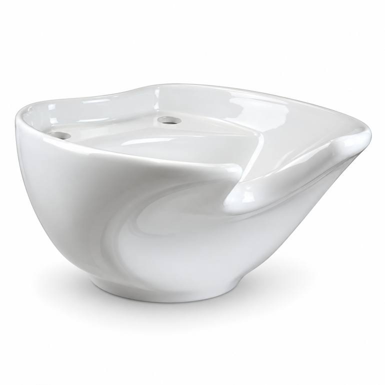 Coral Ceramic Basin - White