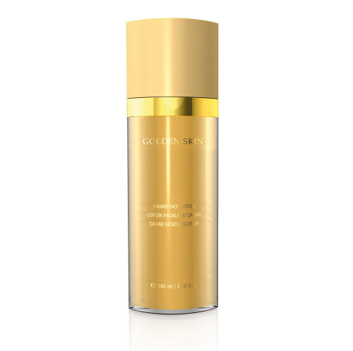 toning lotion with gold 