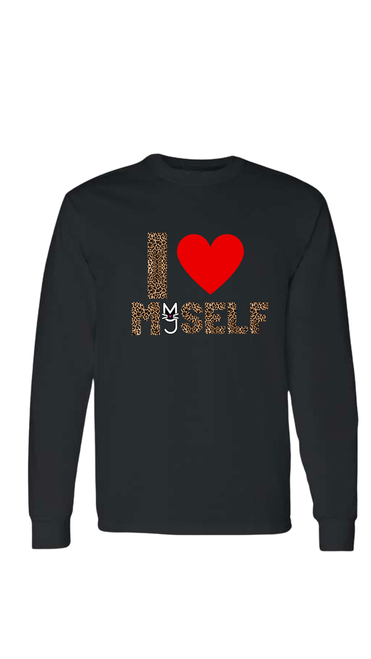 Leopard I Love Myself Long Sleeve T-shirt