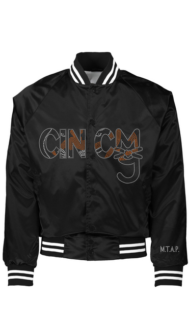 My City Cincy Rhinestone Jacket Size Chart, Jacket Size Chart, Cincinnati Bengals Jacket