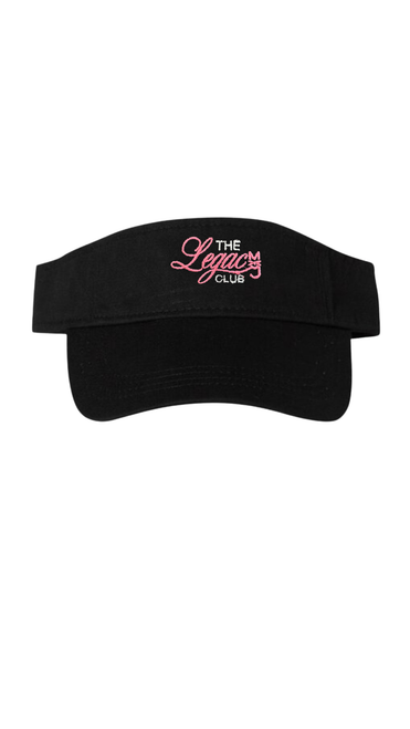 Stay stylish and protected with the Legacy Club Sun Visor. Featuring an embroidered logo, adjustable fit, and lightweight design, it's perfect for golf, tennis, vacations, and everyday athleisure wear.
