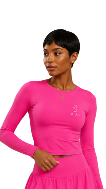 Shop the MTAP Buttery Soft Long Sleeve Top featuring premium stretch fabric, moisture-wicking comfort, and a flattering fitted silhouette. Perfect for workouts, athleisure, travel, and everyday wear
