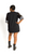 Girl at Cincinnati Bengals Game Black sequin jersey dress