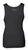 Black fitted women's tank top featuring a crystal rhinestone More Than A Pussy graphic on the front.