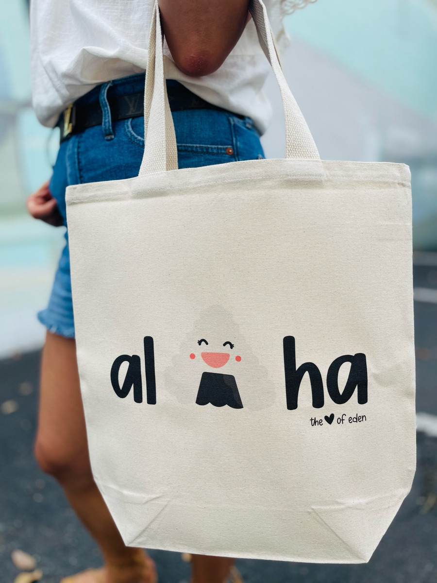 Canvas Tote: Aloha Happy Musubi