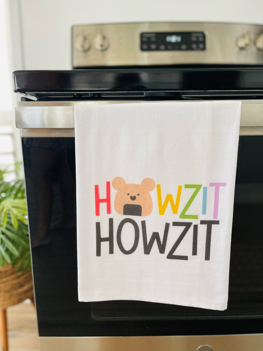 Dish Towel: Howzit Musubi Bear