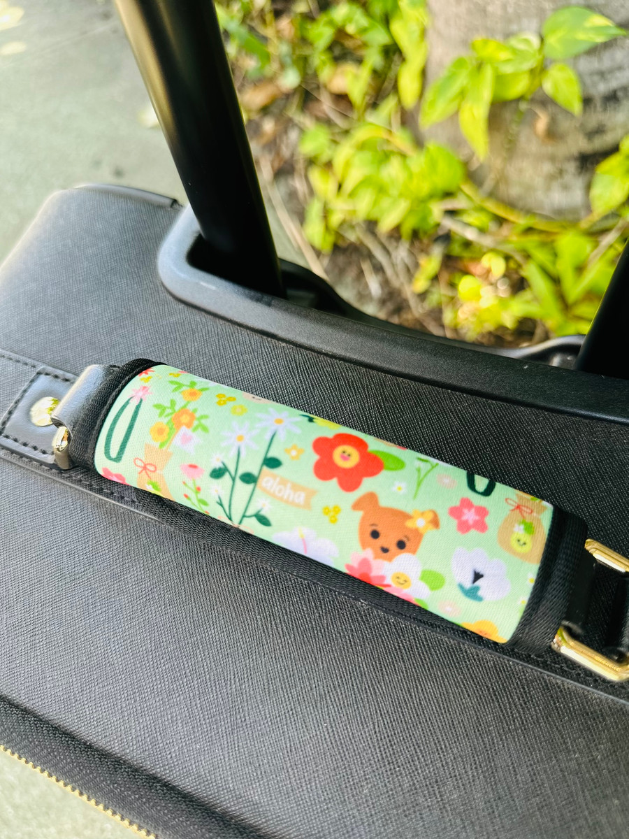 Luggage Wrap: In Full Bloom Lt. Green