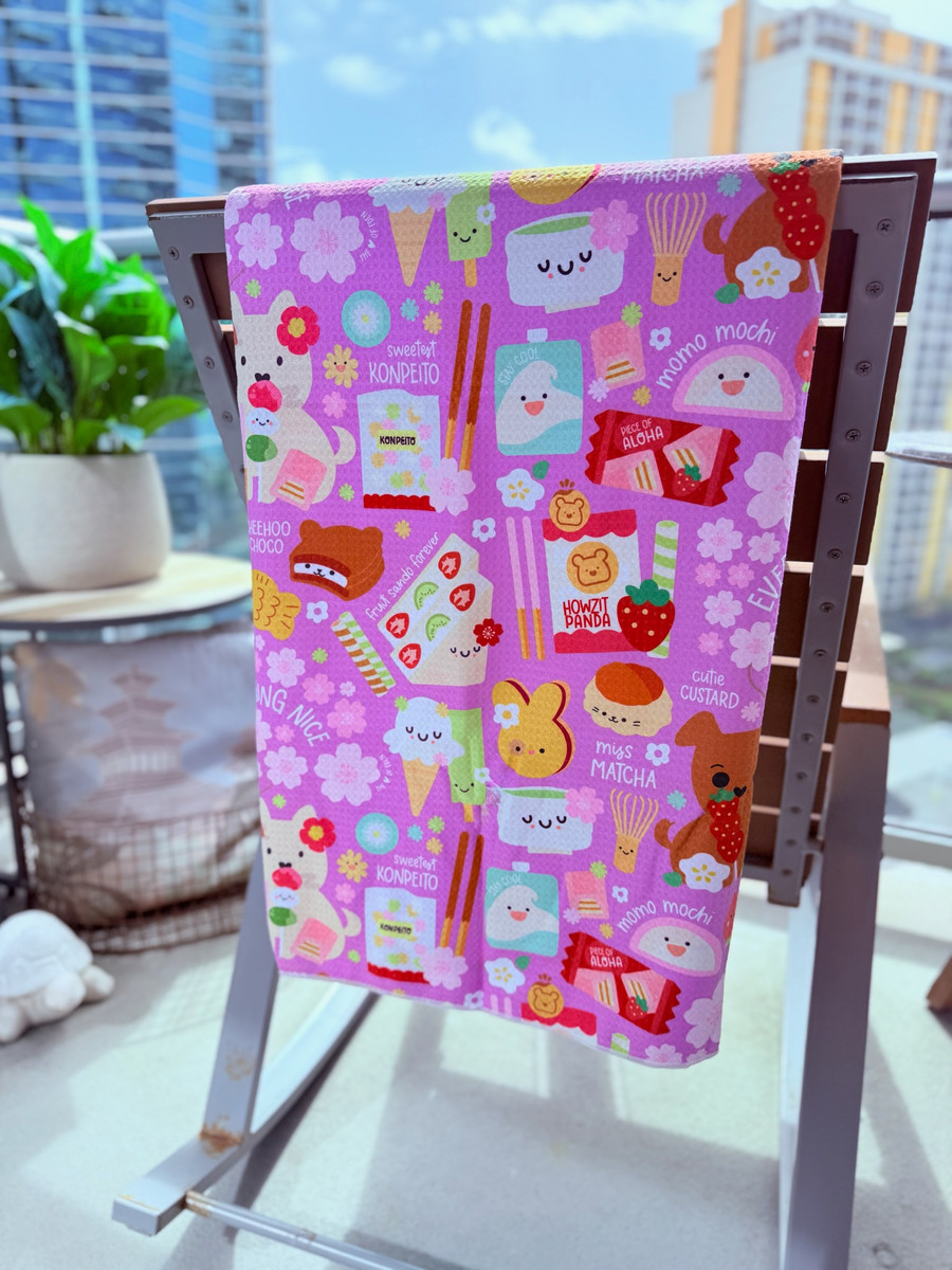 Bocha Waffle Towel: Everything Nice Lavender