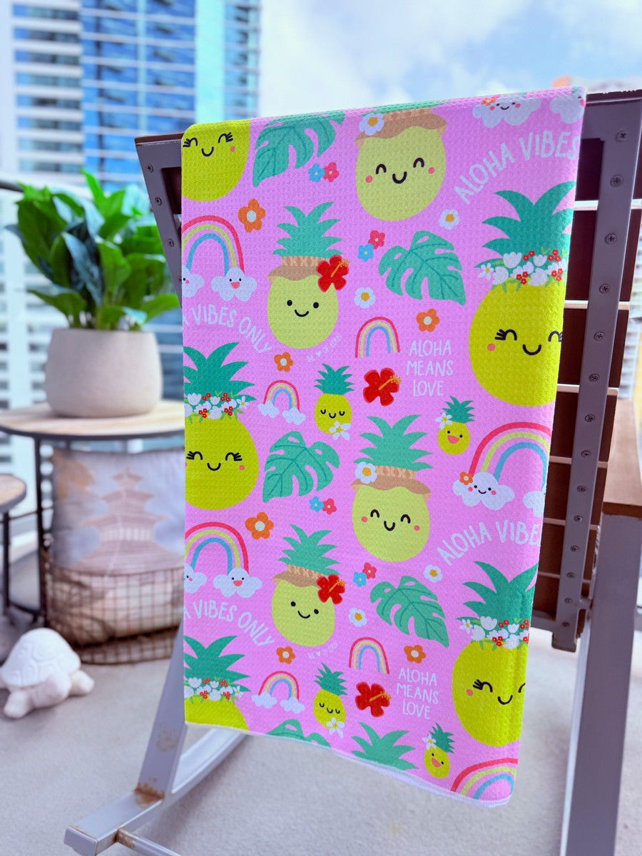 Bocha Waffle Towel: Papale Pineapple