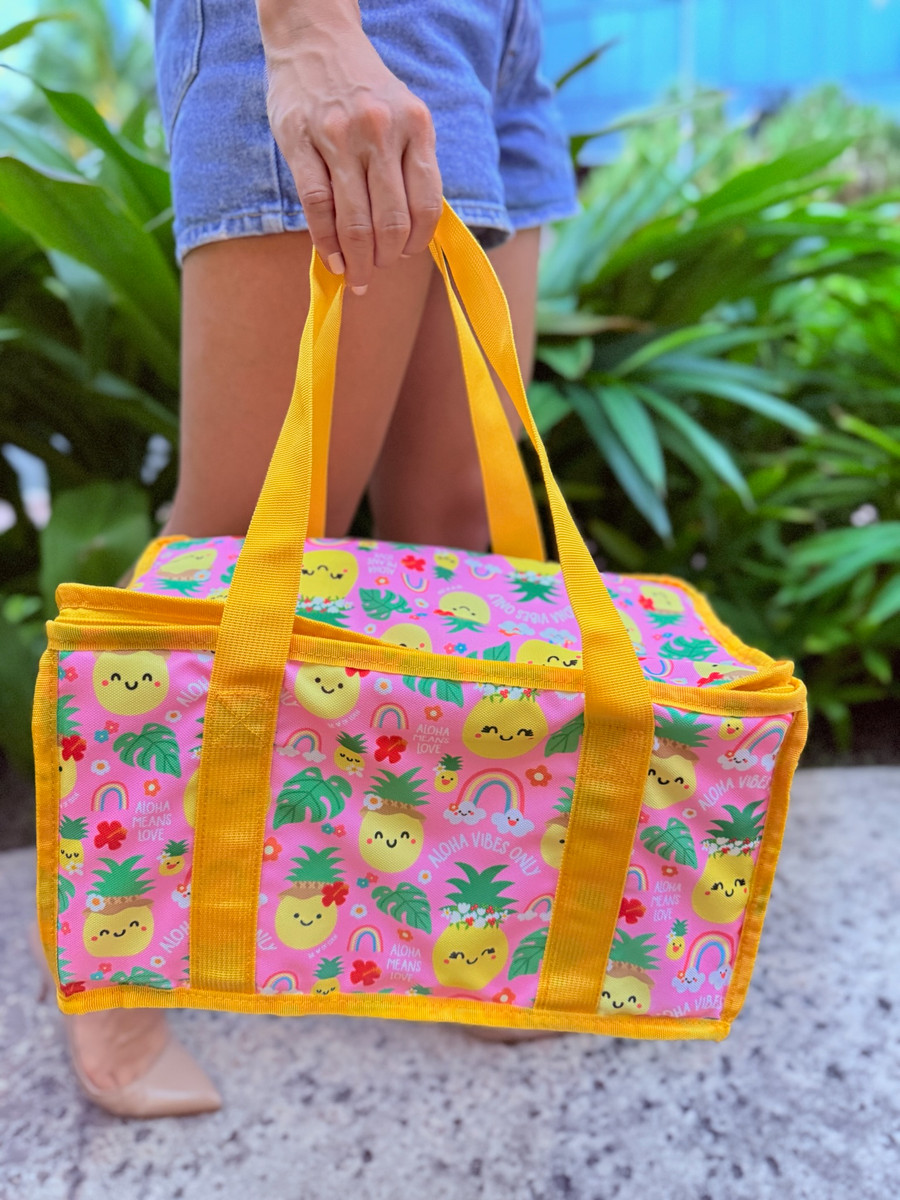 Rectangle Cooler Bag: Papale Pineapple