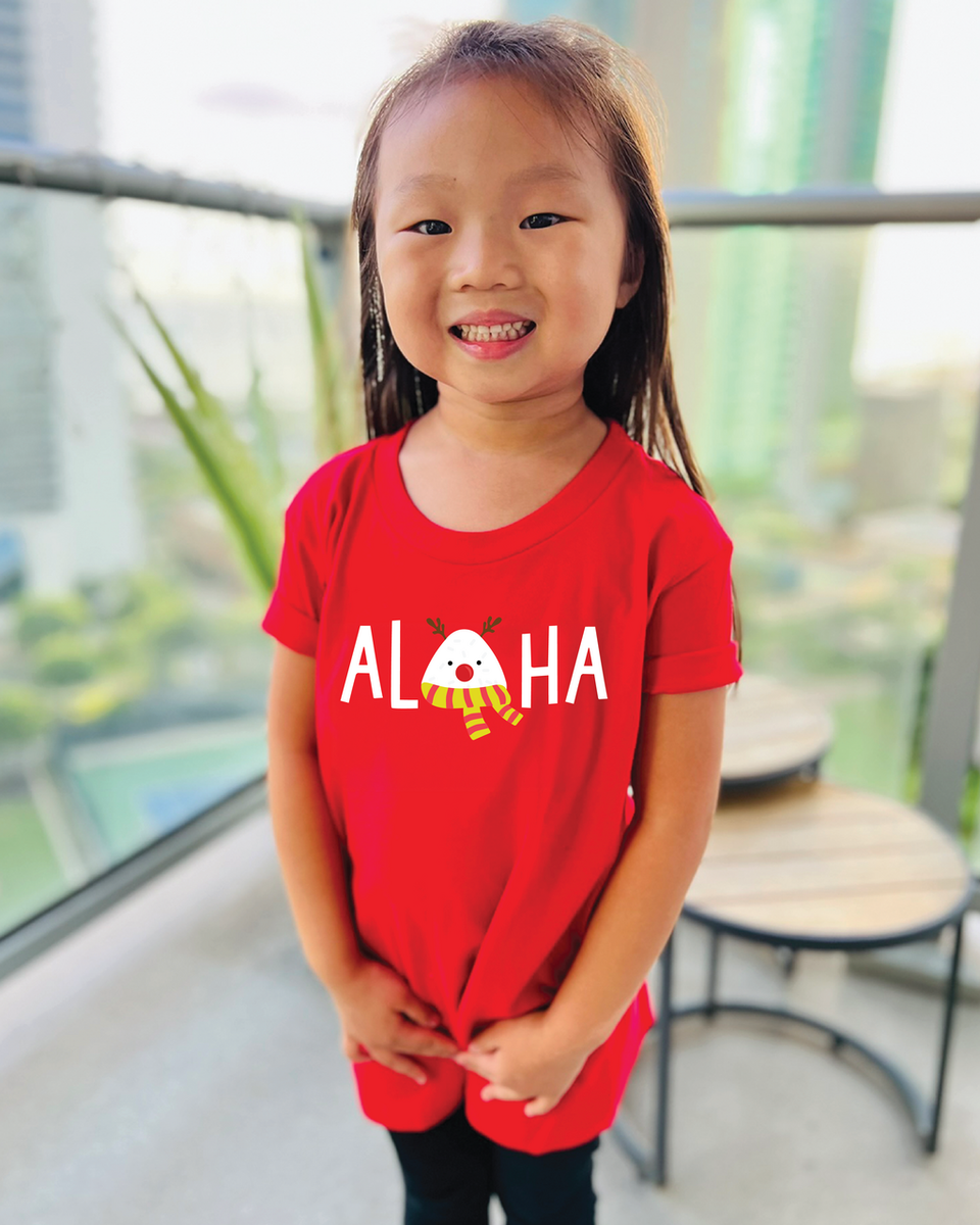 [PREORDER] Youth Tee: Aloha Musubi Reindeer