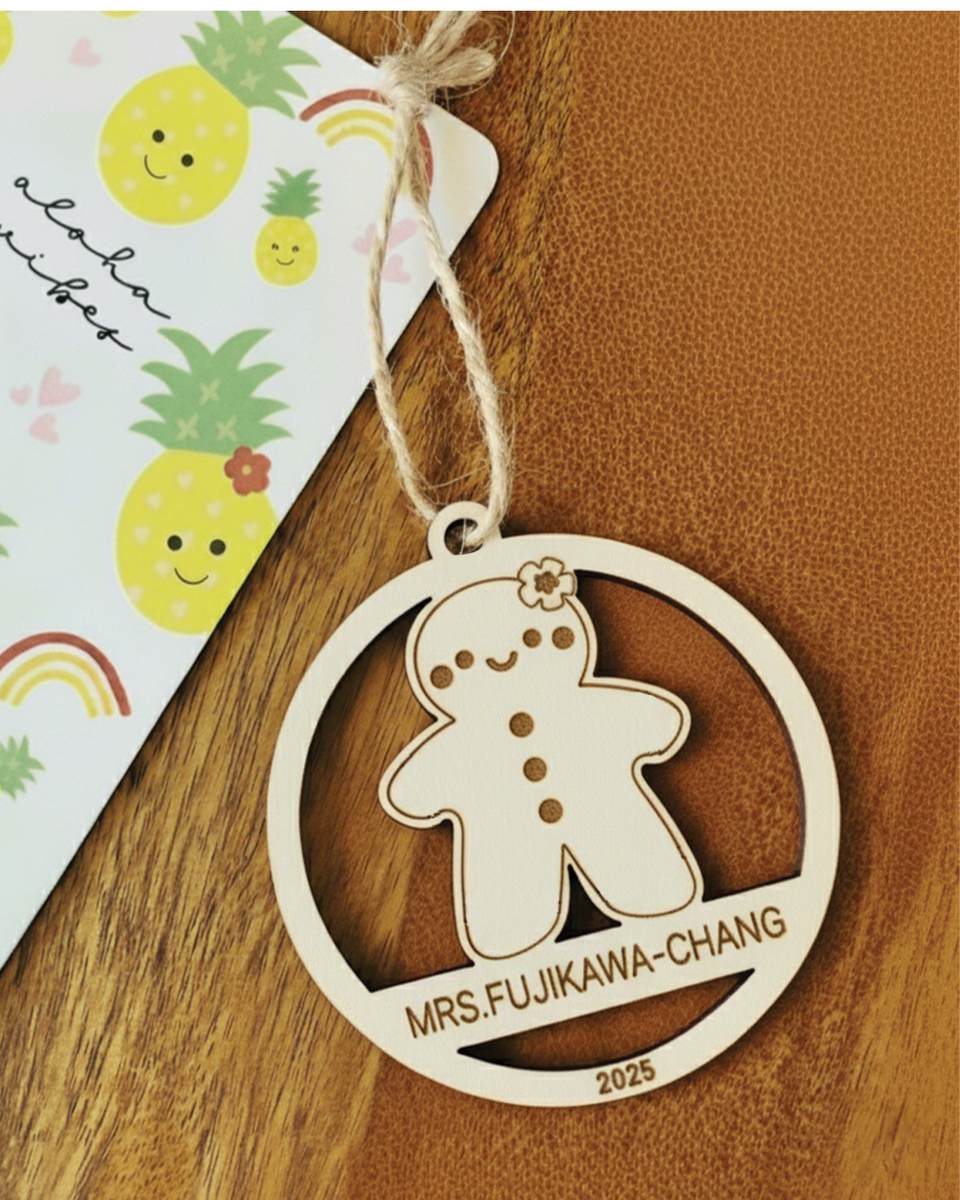 [PREORDER] Custom Ornament: Mrs. Gingerbread