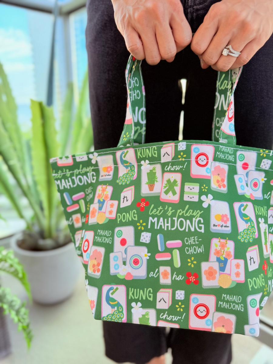 Polyester Dumpling Bag: Mahjong Mama