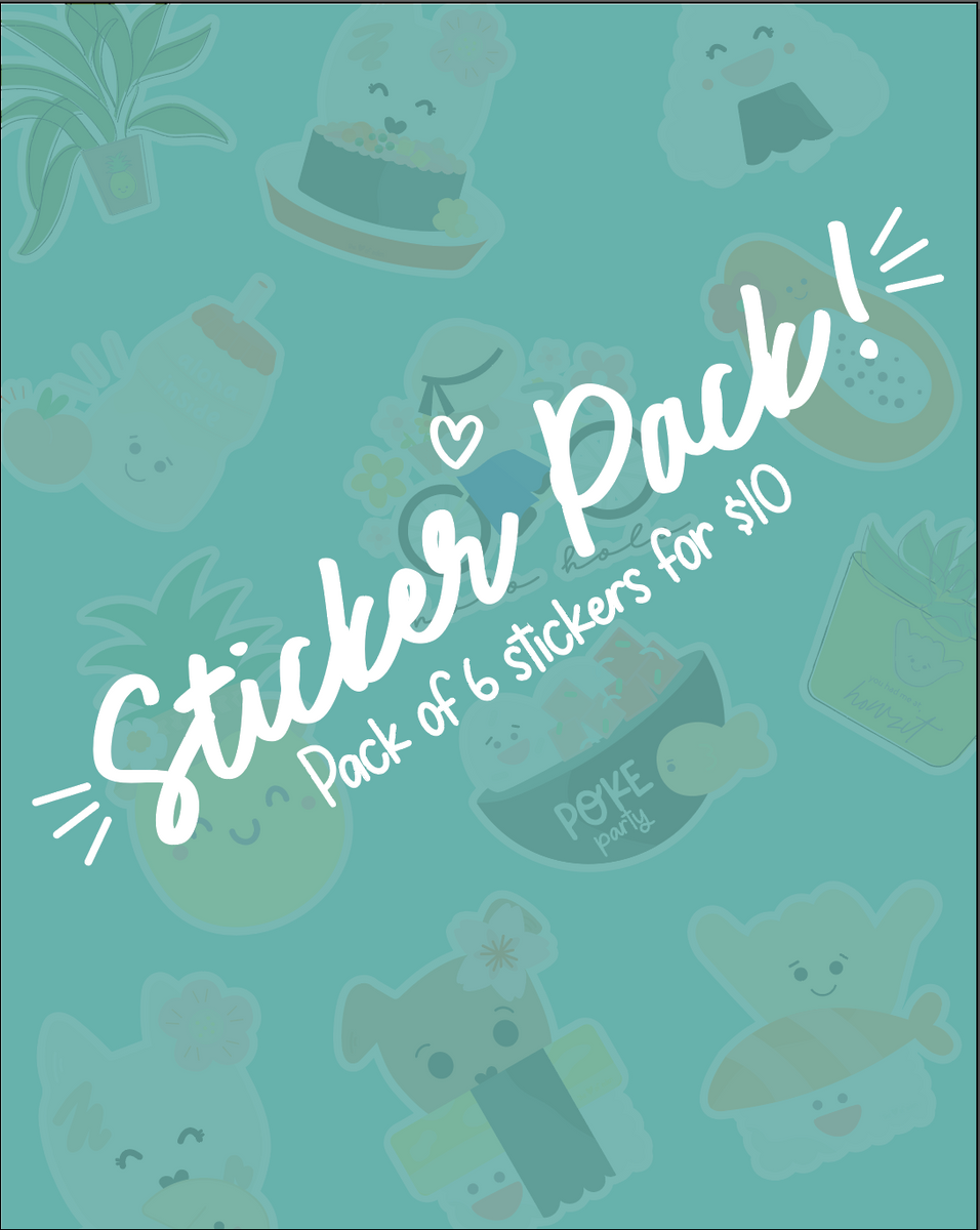 Surprise Sticker Pack of 6