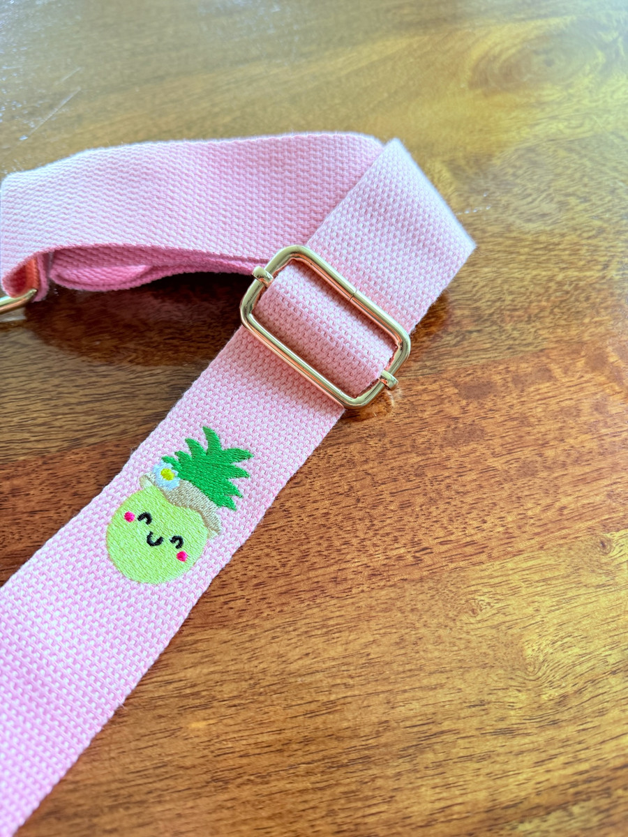 Clear Stadium Bag: Pink Pineapple