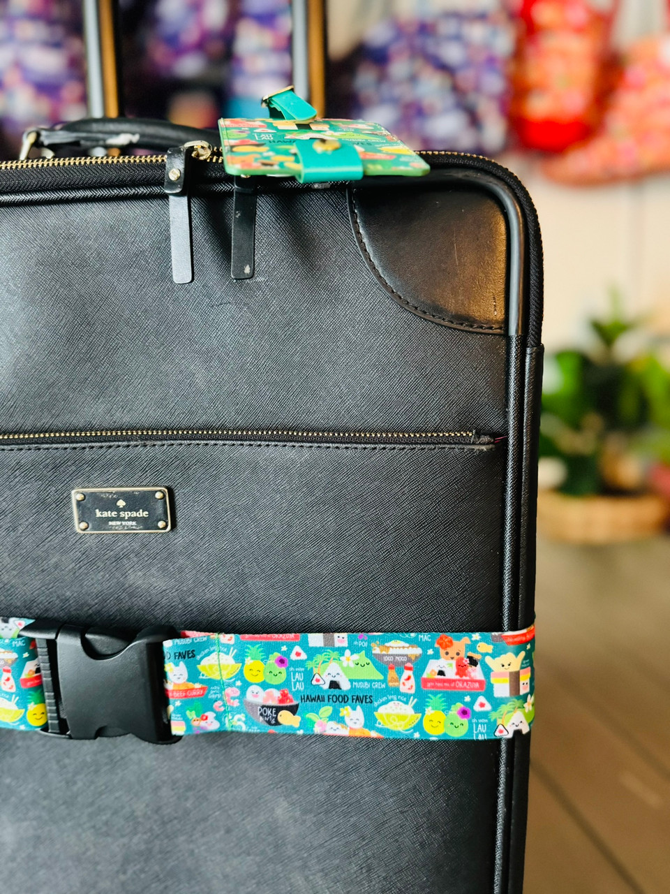 Luggage Strap: Hawaii Food Faves Teal