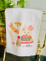 Dish Towel: Let's Roll Sushi
