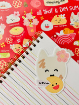 Sticker: Lucky Bear Fortune Cookie (Pup)