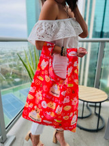 Medium Tote: All That & Dim Sum Red