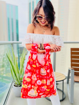 Medium Tote: All That & Dim Sum Red