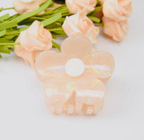 5042 Gentle Flowers Hair Clip: Orange