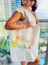 Canvas Tote: Let's Play Pickleball