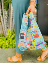 Small Tote: Teach With Aloha (Teal)