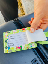 Luggage Tag: Pets in Hawaii Green
