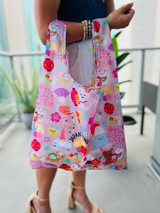 Medium Tote: Japan Town Taupe