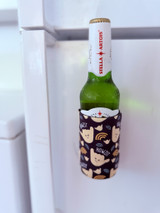 Magnetic Can Coozie: Howzit Shaka Navy