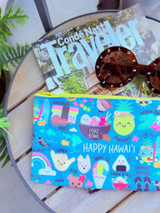 All The Things Pouch: Happy Hawaii Teal