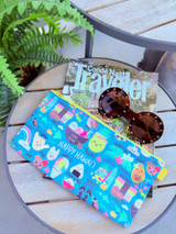 All The Things Pouch: Happy Hawaii Teal