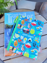 Journal (9.25" x 6.75"): Happy Hawaii Teal