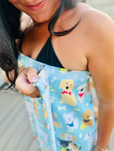 Wrap Waffle Towel: Bark Park