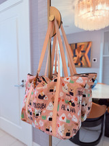 Weekender Travel Bag (with Trolley Pass):  All Kine Musubi Bubble Gum