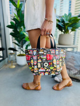 Crinkle Dumpling Bag: All Kine Snacks Black