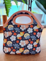 Wide Neoprene Lunch Bag: Cute Lil Fukuoka