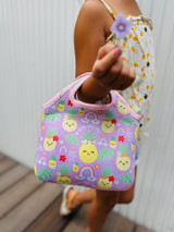 Wide Neoprene Lunch Bag: Papale Pineapple