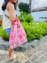 Small Tote: All Kine Snacks Pink