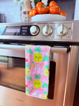 Single Waffle Towel: Papale Pineapple