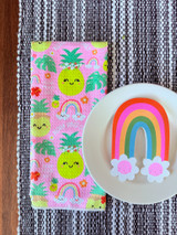 Single Waffle Towel: Papale Pineapple